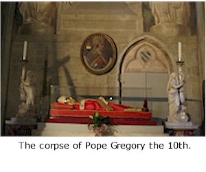 Corpse of Gregory 10th