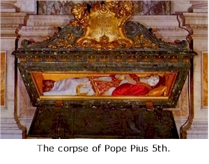 Corpse of Pius 5th